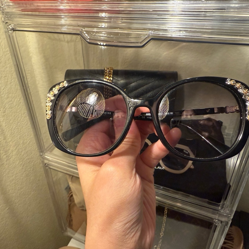 Coach Black Oversized Sunglasses